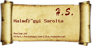 Halmágyi Sarolta névjegykártya
