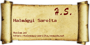 Halmágyi Sarolta névjegykártya