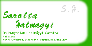 sarolta halmagyi business card